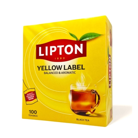 Herbata czarna Lipton YELLOW LABEL 100 torebek